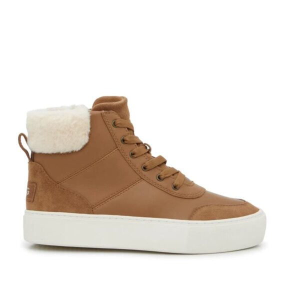 UGG 'Cakewalk' UGGplush High Top Sneakers, Chestnut - Picture 1 of 6